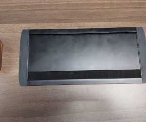 itt-installed-01 FLIP-UP Desk Power Solution BLACK