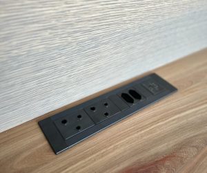 tsc-photo-installed Flush with Desk power Solution