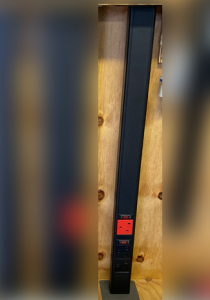 single-floor-to-ceiling-power-pole-system ECO-POLE SOLO single rectangular office power pole